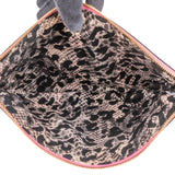 MCM Pink Monogram Visetos Pouch Shoulder Bag