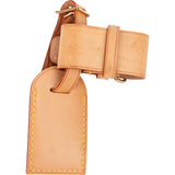 [🔄️B21 / F48] Louis Vuitton Vachetta Leather Luggage Tag - vintageandkickz