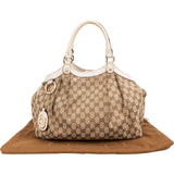 Gucci Monogram GG Canvas Sukey Hobo Handbag