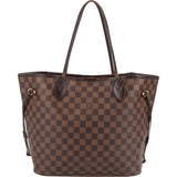 Louis Vuitton Monogram Damier Ebene Neverfull MM Shoulder Bag