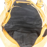 Balenciaga Yellow Leather City Handbag