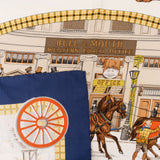 Hermès L'Hiver en Poste Silk Carre 90 Scarf Tuch