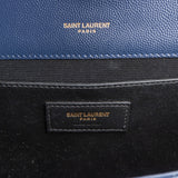 Saint Laurent Grain De Poudre Leather Envelope Medium Crossbody Bag