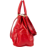 Miu Miu Red Leather Vitello Shine Tote Handbag