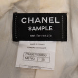Chanel Sample White Tweed-Style Coat Jacket (FR 38 / DE 36)