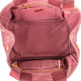 Prada Bordeaux Canvas Canapa Tote Handbag
