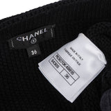 Chanel Black Knit CC Emblem Cable Cropped Sweater (FR 36 / DE 34) xx Größe - vintageandkickz