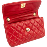 Chanel Quilted Lambskin 24K Gold Small Single Flap Crossbody Bag xx datacode, innenraum - vintageandkickz