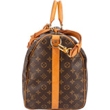 Louis Vuitton Monogram Canvas Keepall 50 Bandoulière Travel Bag