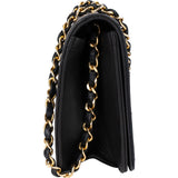 Chanel Quilted Lambskin 24K Gold Single Flap Shoulder Bag