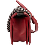 Chanel Chevron Lambskin Small Boy Single Flap Crossbody Bag