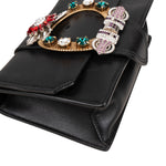 Miu Miu Madras Crystal Leather Crossbody Bag - vintageandkickz