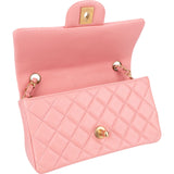 Chanel Quilted Lambskin Mini Rectangular Single Flap Crossbody Bag