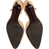 Chanel Bicolor Leather Cap-Toe Slingback Pumps (38,5)