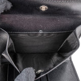 Prada Black Saffiano Leather Triangle Emblem Wallet