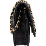 Chanel Quilted Caviar Leather Palladium Wallet On Chain Crossbody Bag
