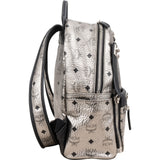 MCM Visetos Monogram Metallic Stark Studded 2 in 1 Small Backpack