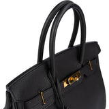 Hermès Noir Togo Leather Gold Birkin 30 Handbag (2015)