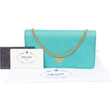 Prada Saffiano Leather Wallet On Chain Crossbody Bag