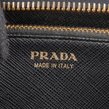 Prada Saffiano Leather Zip Around Wallet