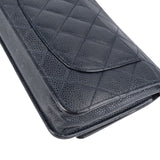 Chanel Quilted Caviar Leather Wallet on Chain Crossbody Bag