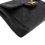 Chanel Quilted Lambskin 24K Gold Mini Square Single Flap Crossbody Bag