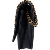 Chanel Leather Green Stitching BoyWallet On Chain Crossbody Bag