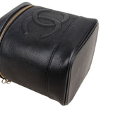 Chanel Caviar Leather Vertical Vanity Case Handbag