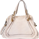 Chloé Python Leather Paraty Shoulder Handbag