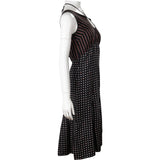 Louis Vuitton Sample Multicolor Dot & Striped Pattern Cross Bow Top Dress (XS)