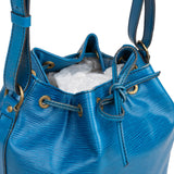 Louis Vuitton Blue Epi Leather Sac Noé Petit Shoulder Bag