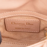 Christian Dior Quilted Lambskin Mini Lady Dior Crossbody Handbag