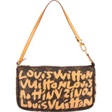 Louis Vuitton Limited Monogram Graffiti Pochette Accessoires Handbag