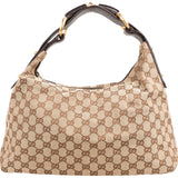 Gucci Monogram GG Canvas Horsebit Hobo Handbag