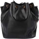 Louis Vuitton Noir Epi Leather Sac Noé Petit Shoulder Bag