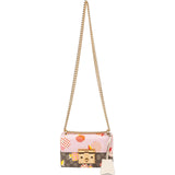 Gucci Monogram GG Supreme Apple Print Padlock Small Shoulder Crossbody Bag
