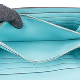 Hermès Bleu Atoll Swift Leather Kelly Ghillies Wallet