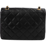 Chanel Quilted Lambskin CC Envelope Small 24K Gold Single Flap Crossbody Bag