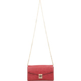 MCM Visetos Monogram Embossed Leather Millie Flap Crossbody Bag