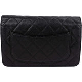 Chanel Quilted Caviar Leather CC Wallet On Chain Crossbody Bag