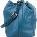 Louis Vuitton Blue Epi Leather Sac Noé Petit Shoulder Bag