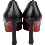 Christian Louboutin Black Leather Asticoc Pumps (37)