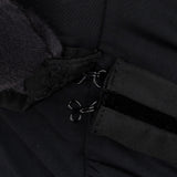 Gucci Black Twisted Ruffles Collar Belt Shirt Top (M)