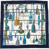 Hermès Passementerie Silk Carre 90 Scarf Tuch