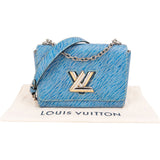 Louis Vuitton Blue Epi Leather Bicolor Twist Crossbody Bag