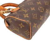 Louis Vuitton Monogram Canvas Mini Speedy Crossbody Handbag