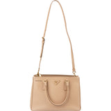 Prada Beige Saffiano Lux Leather Galleria Handbag