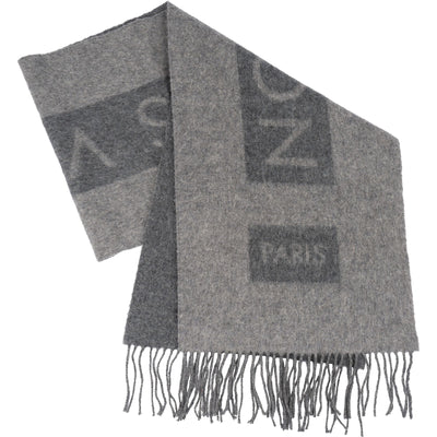 Louis Vuitton Grey Cashmere Schal Scarf - vintageandkickz
