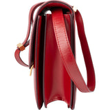 Celine Red Calfskin Classic Box Medium Crossbody Bag