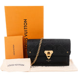 Louis Vuitton Noir Leather Empreinte Monogram Vavin Chain Crossbody Bag